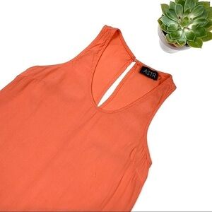 ASTR Coral Sheath Sleeveless Mini Dress